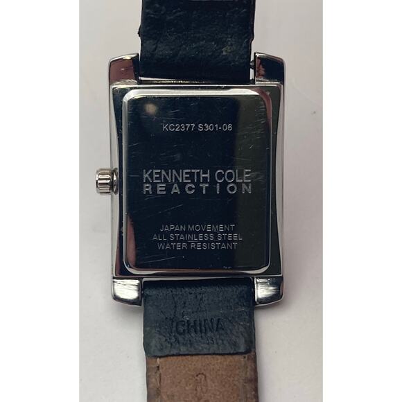 Kenneth Cole Reaction Women's Watch 22mm - Adjustable Leather Band - New Battery - Picture 3 of 10